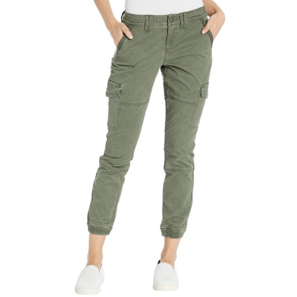 Michael Kors  Womens  6 Cargo Pocket Joggers Olive Green Pants